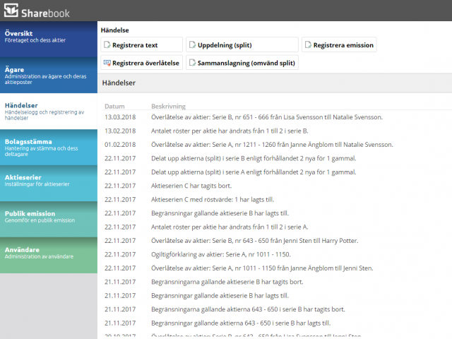 Steg 3 - Händelselogg och registrering av händelser